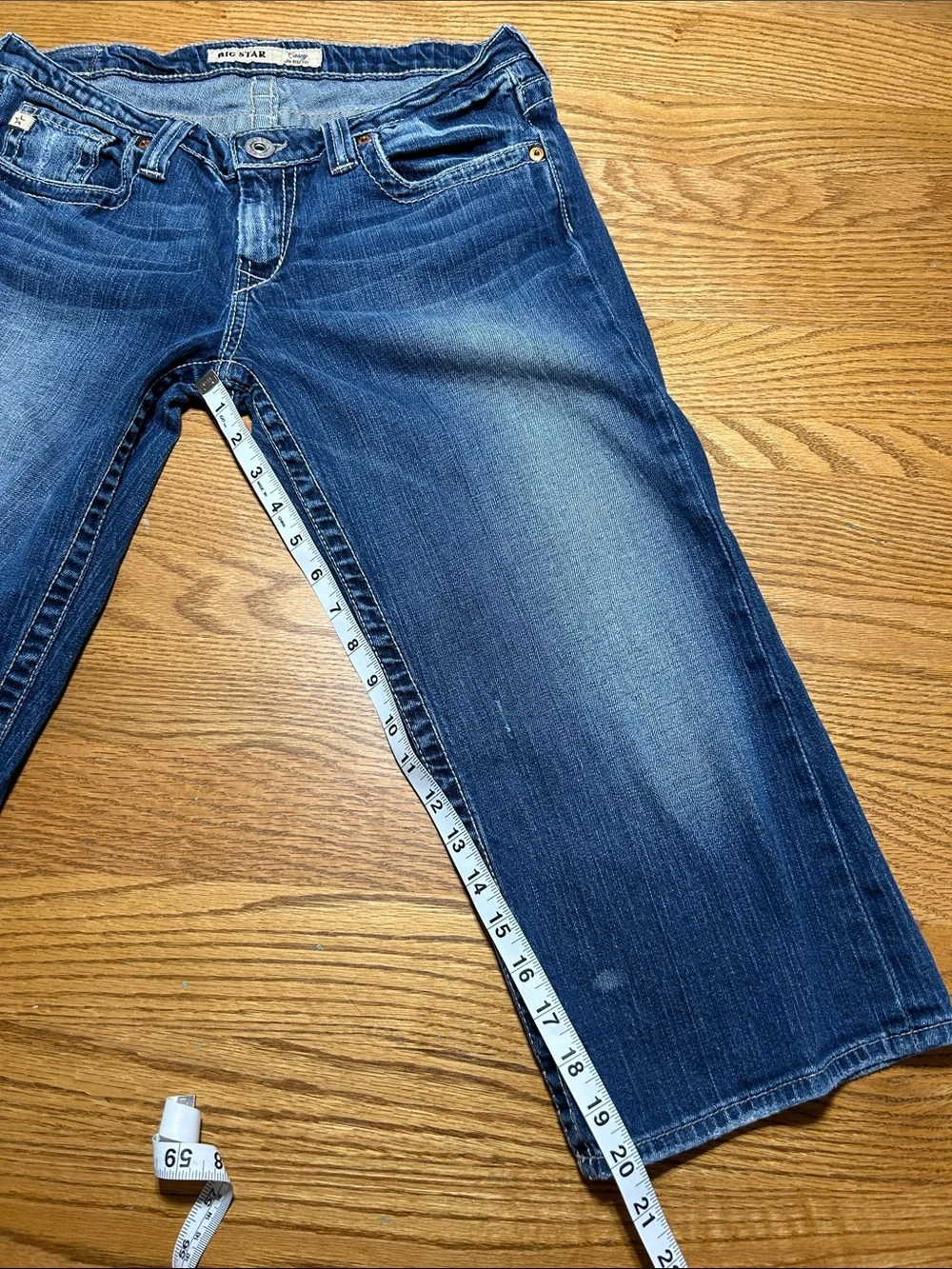 Women’s Big Star The Legendary Blue Jean Cropped Low Rise Size 31